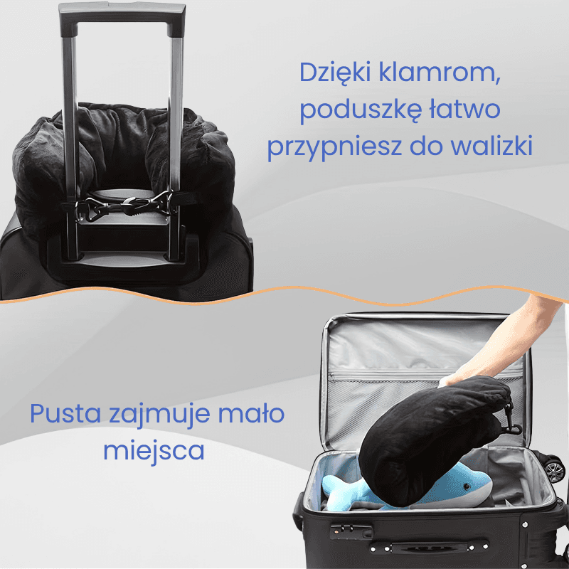 PackRest - Poduszka pod szyję do podróży z ubraniami