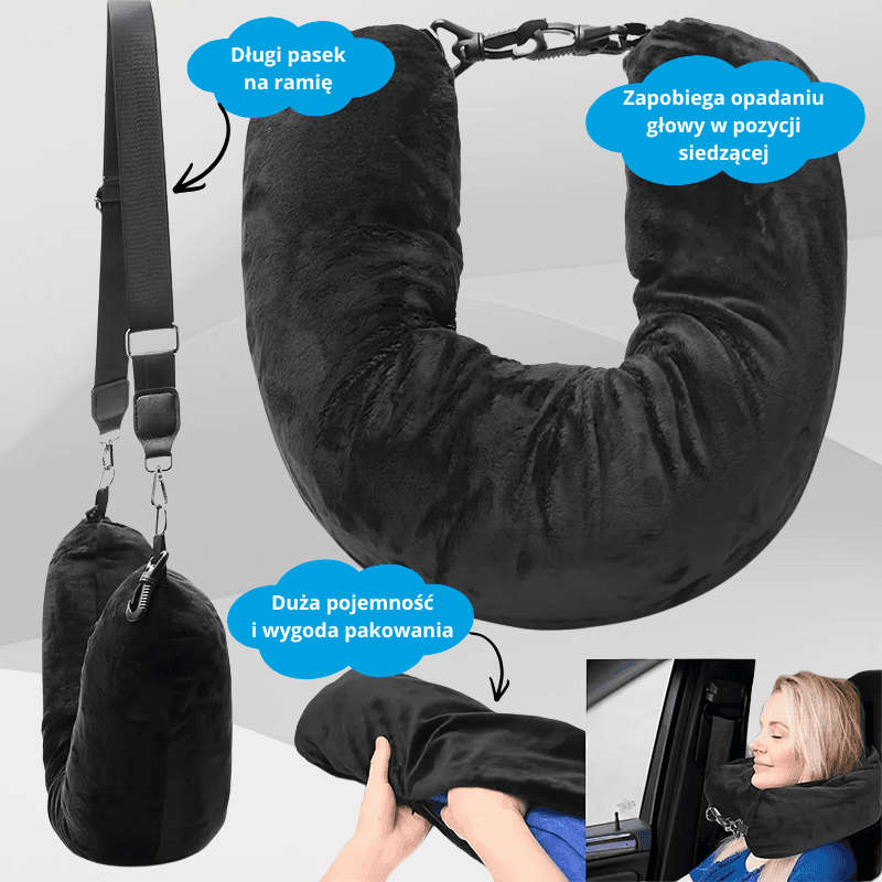 PackRest - Poduszka pod szyję do podróży z ubraniami